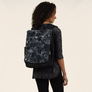 Black marble backpack