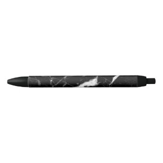Black MArble Black Ink Pen