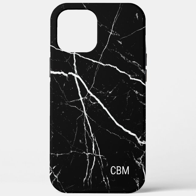 Black Marble Case-Mate iPhone Case (Back)