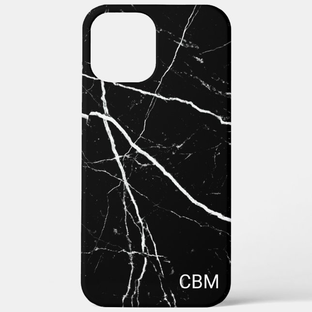 Black Marble Case-Mate iPhone Case (Back)