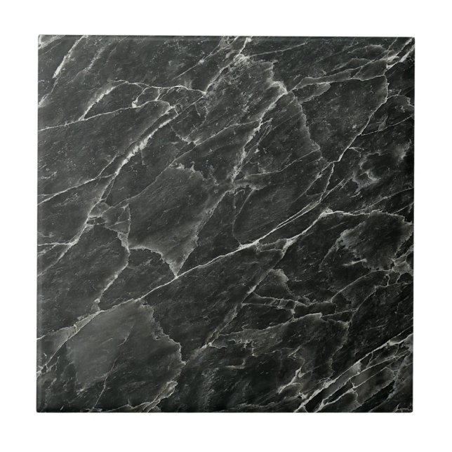 Black Marble Ceramic Tile (Front)