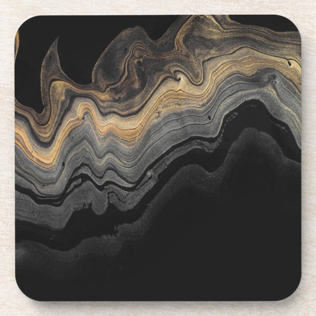 Black marble coaster (Front)