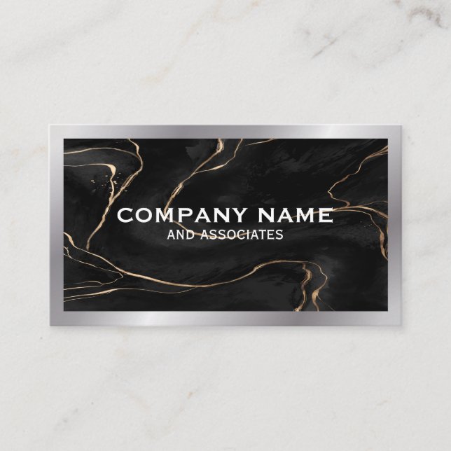 Black Marble | Executive Business Card (Front)