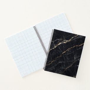 Black Marble Gold Notebook