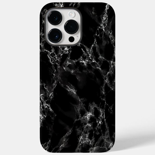 Black Marble iPhone Case (Back)
