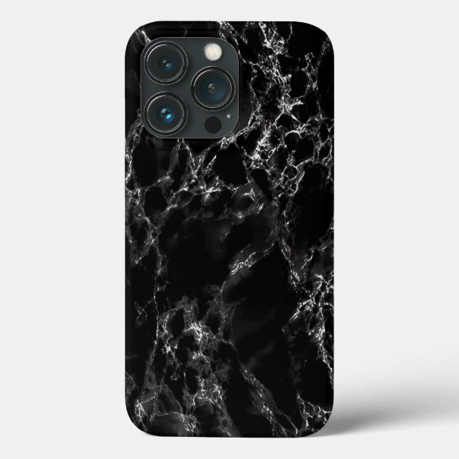 Black Marble iPhone Case (Back)