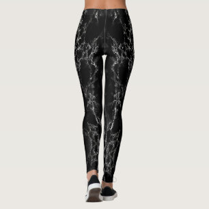 Black Marble Leggings Pattern