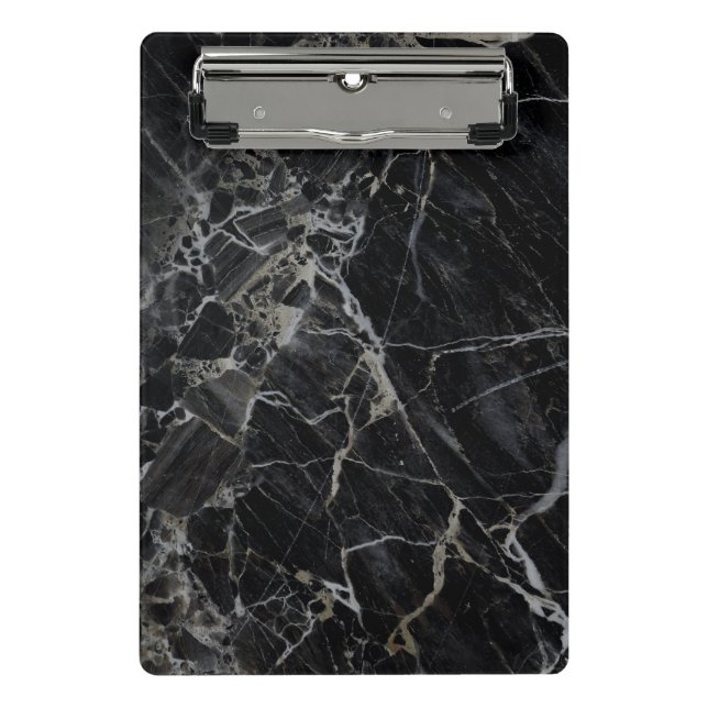 Black Marble Mini Clipboard (Front)