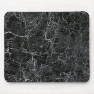 Black marble mouse pad