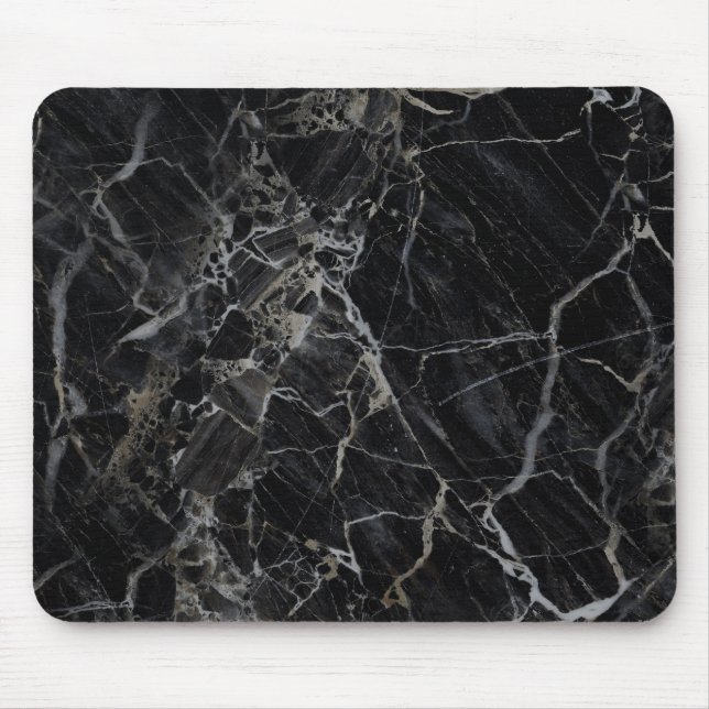 Black Marble Mousepad (Front)
