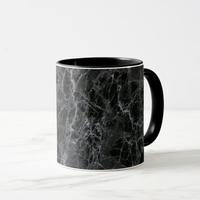 Black marble mug (Front Right)