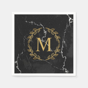Black Marble Napkin