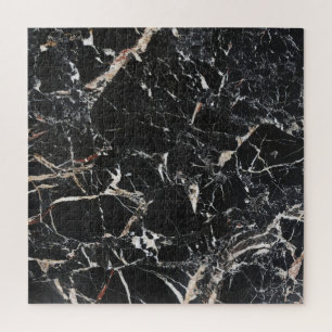 Black marble: natural abstract texture. jigsaw puzzle