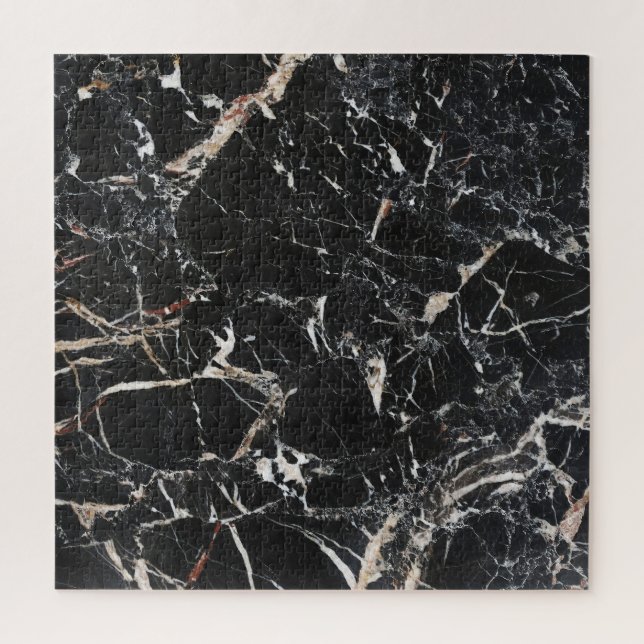 Black marble: natural abstract texture. jigsaw puzzle (Vertical)