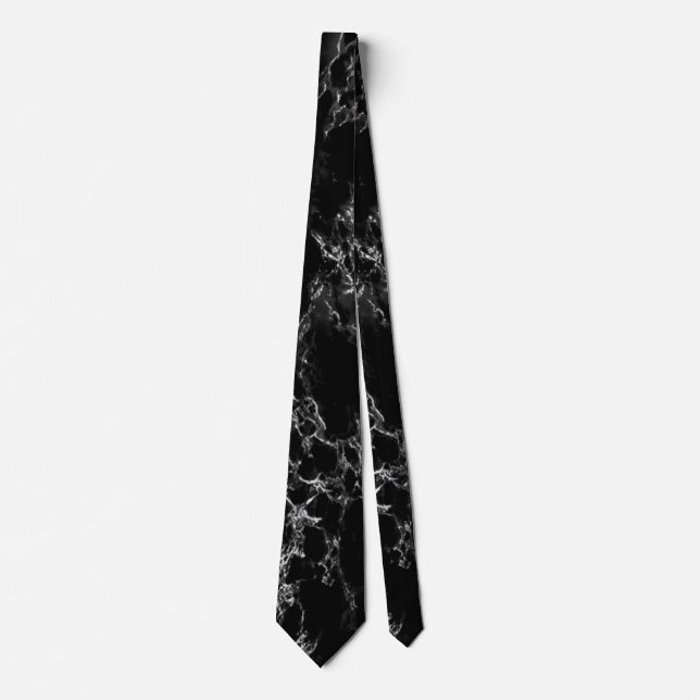 Black Marble Neck Tie (Front)