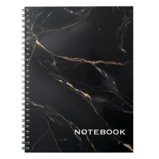BLACK MARBLE NOTEBOOK