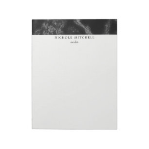 Black Marble Notepad