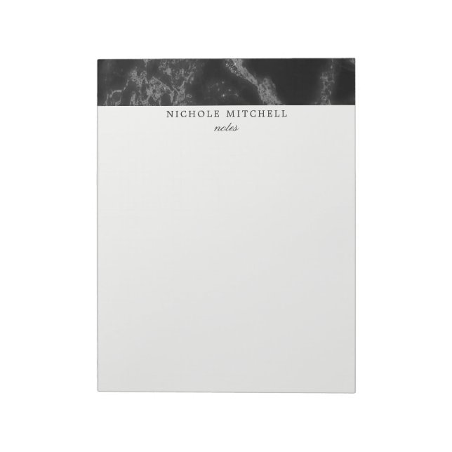 Black Marble Notepad (Rotated)