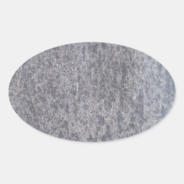 Black Marble Oval Sticker (Front)