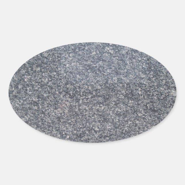 Black Marble Oval Sticker (Front)