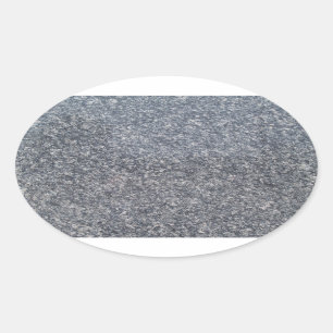 Black Marble Oval Sticker