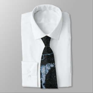 Black Marble Pattern Tie