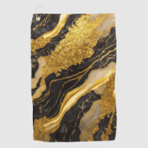 Black Marble Pattern with Gold