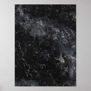 Black marble  poster