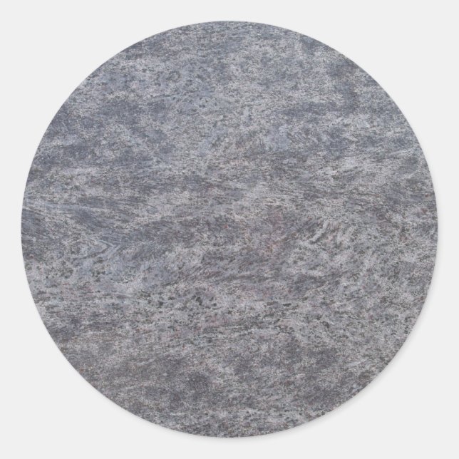 Black Marble Round Sticker (Front)