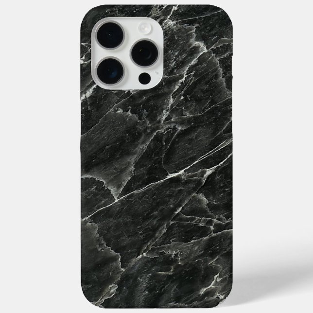 Black Marble Slab Case-Mate iPhone Case (Back)