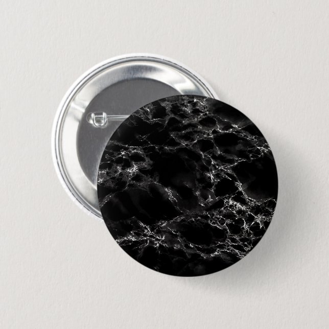 Black Marble Stone Button (Front & Back)