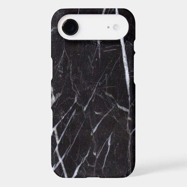 Black Marble Stone Grain/Texture Case-Mate iPhone Case (Back)