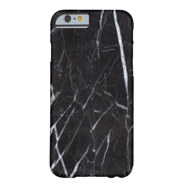 Black Marble Stone Grain/Texture Case-Mate iPhone Case (Back)