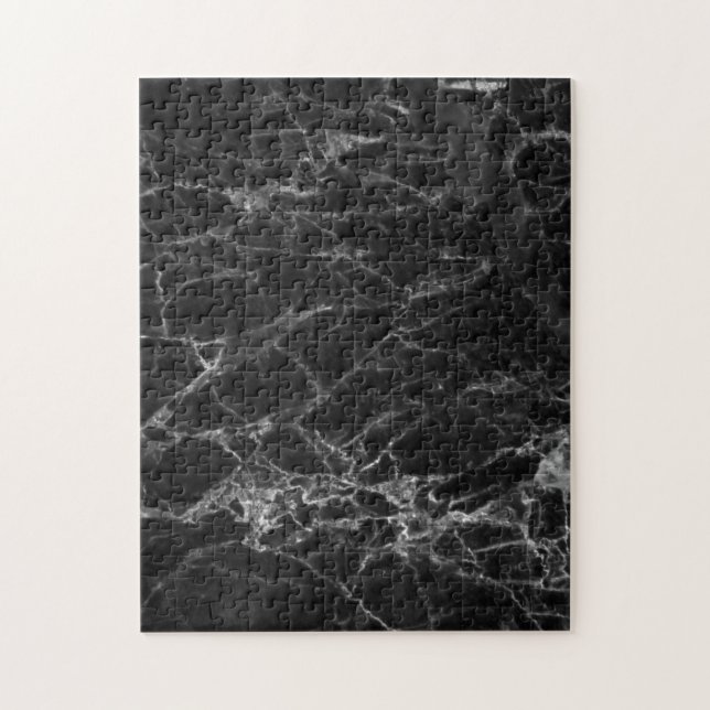 Black Marble Stone Look Jigsaw Puzzle (Vertical)