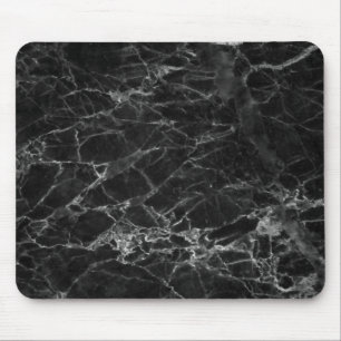 Black Marble Stone Look Mouse Pad