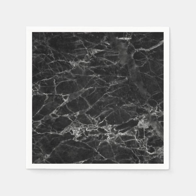 Black Marble Stone Napkin (Front)