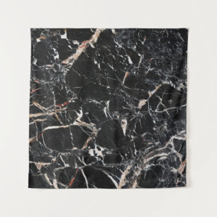 Black marble stone natural background abstract mar tapestry