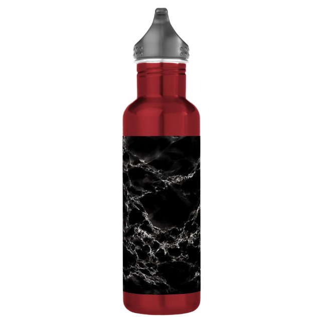 Black Marble Stone Water Bottle (Right)