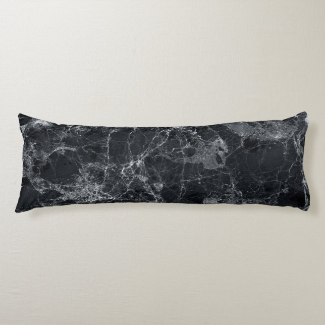Black marble texture body cushion (Front)