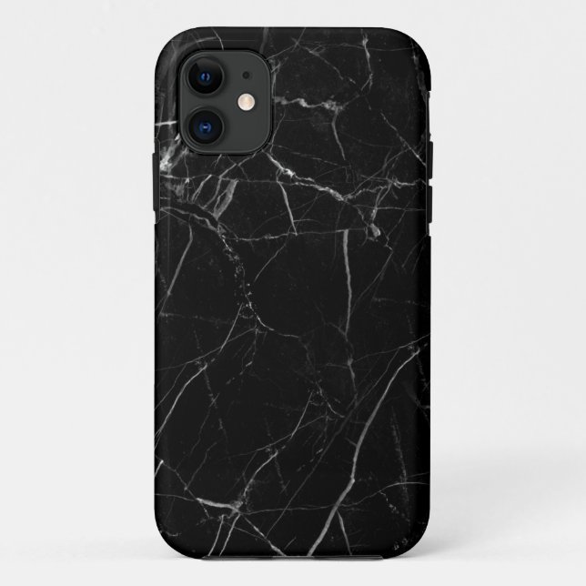 Black Marble Texture Case-Mate iPhone Case (Back)
