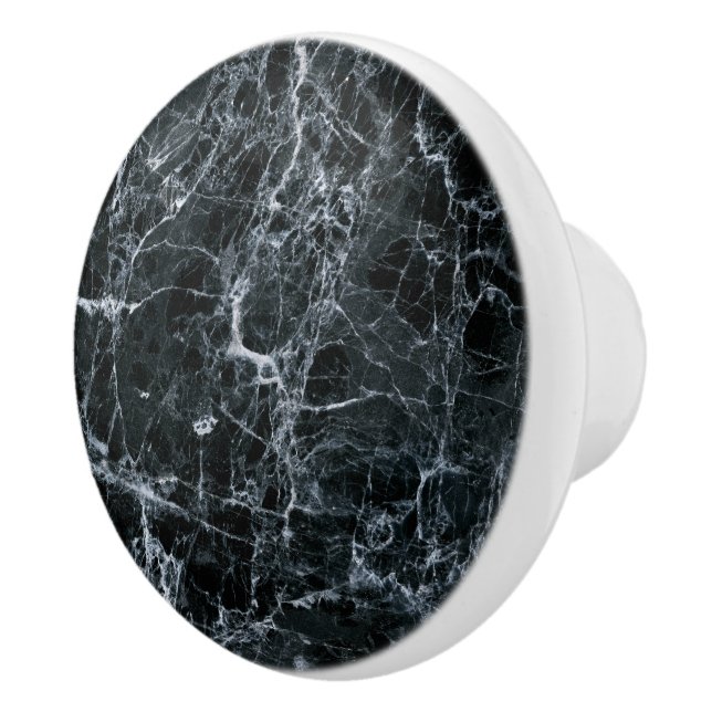Black Marble Texture Ceramic Knob (Right)