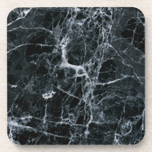Black Marble Texture Coaster
