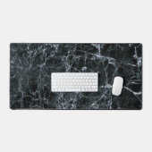Black Marble Texture Desk Mat (Keyboard & Mouse)