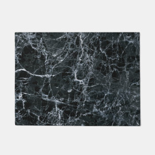 Black Marble Texture Doormat