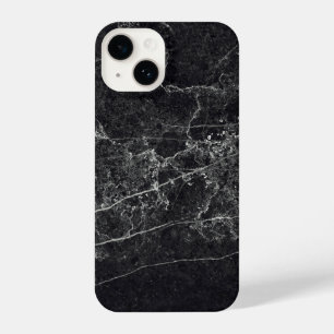 Black Marble Texture iPhone 14 Case