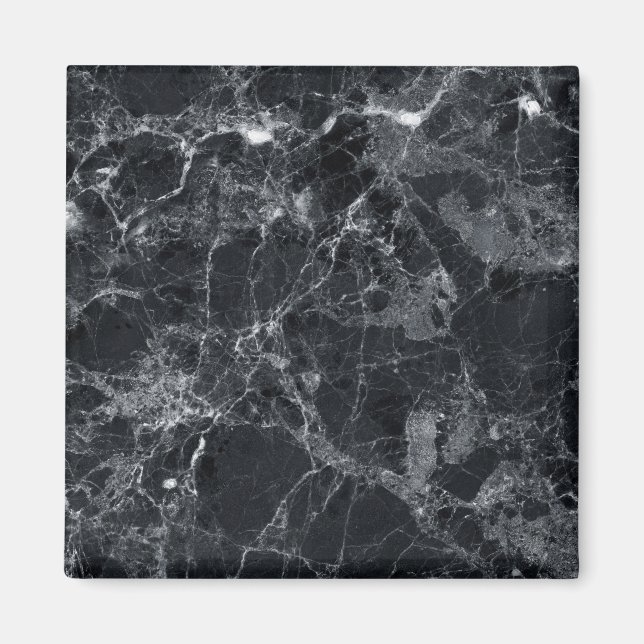 Black marble texture magnet (Front)