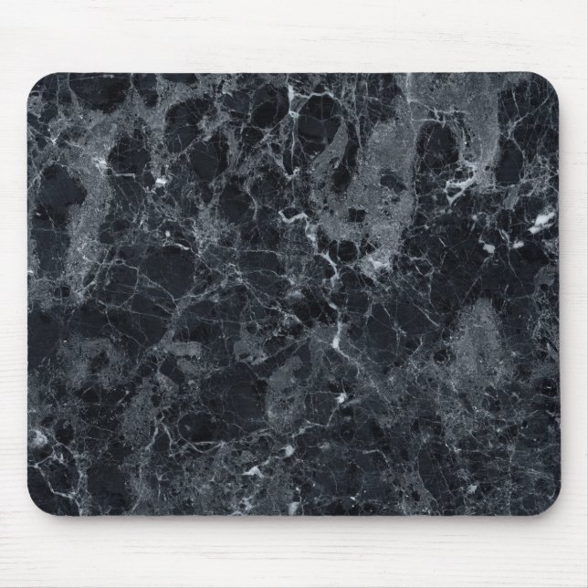 Black Marble Texture Mouse Pad (Front)