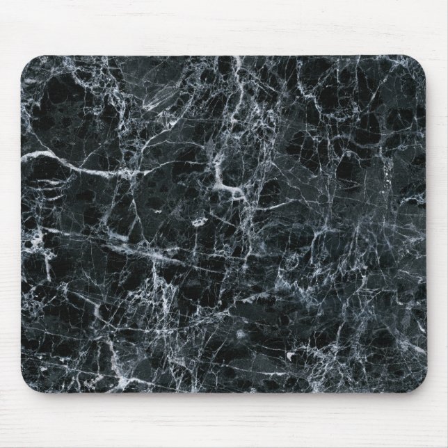 Black Marble Texture Mouse Pad (Front)