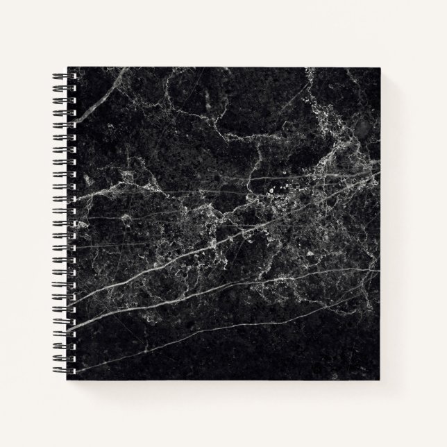 Black Marble Texture Notebook (Front)