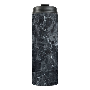 Black Marble Texture Thermal Tumbler